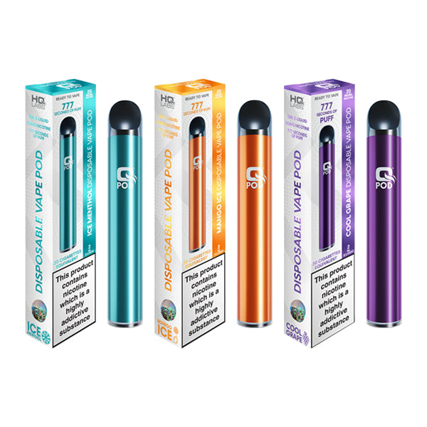 HQ Labs Q Pod 20mg Disposable Vape Device - Vape Center