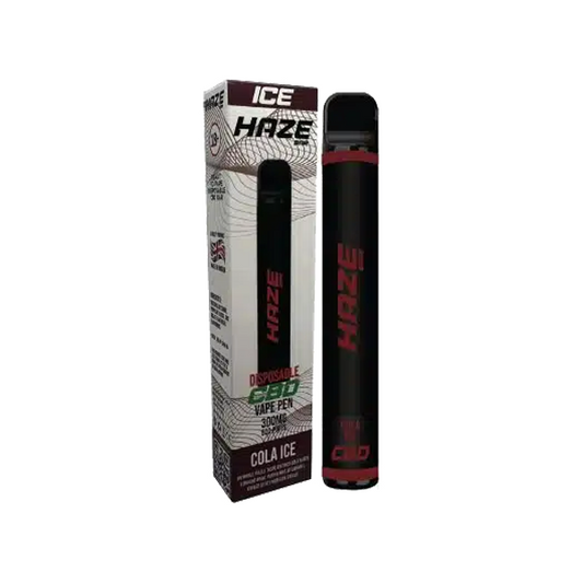 Haze Bar Ice 300mg CBD Disposable Vape Device 600 Puffs - 2d0116-20