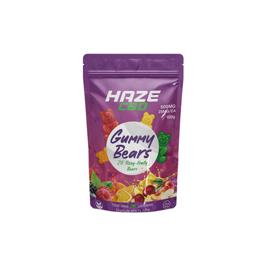 Haze CBD 500mg Gummy Bears - 20 Pieces - 2d0116-20