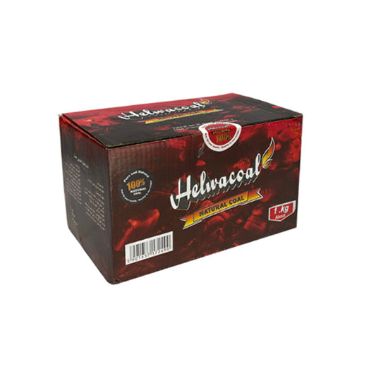 Helwacoal Pure Natural Charcoal Cube For Shisha Hookah - 1KG - Vape Center