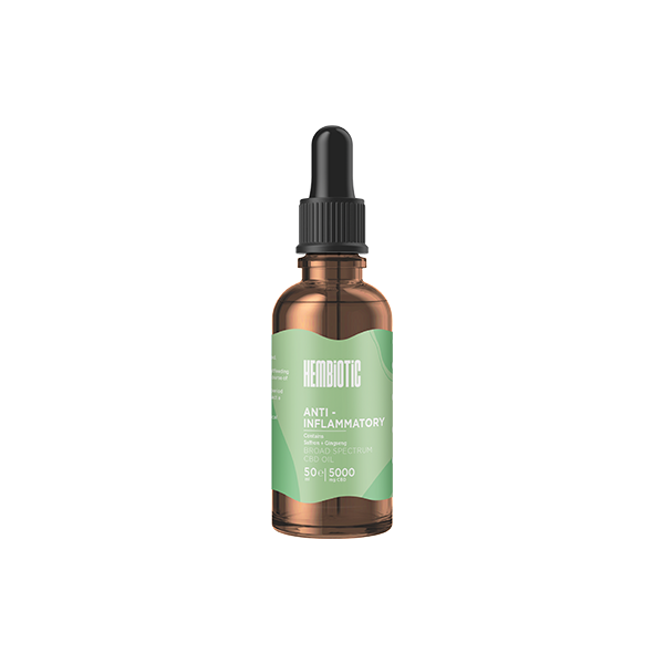 Hembiotic 5000mg Broad-Spectrum Bulk Functional CBD Oil - 50ml - Vape Center