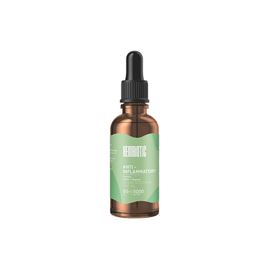 Hembiotic 5000mg Broad-Spectrum Bulk Functional CBD Oil - 50ml - Vape Center