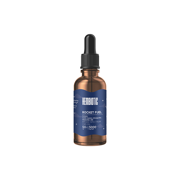 Hembiotic 5000mg Broad-Spectrum Bulk Functional CBD Oil - 50ml - Vape Center