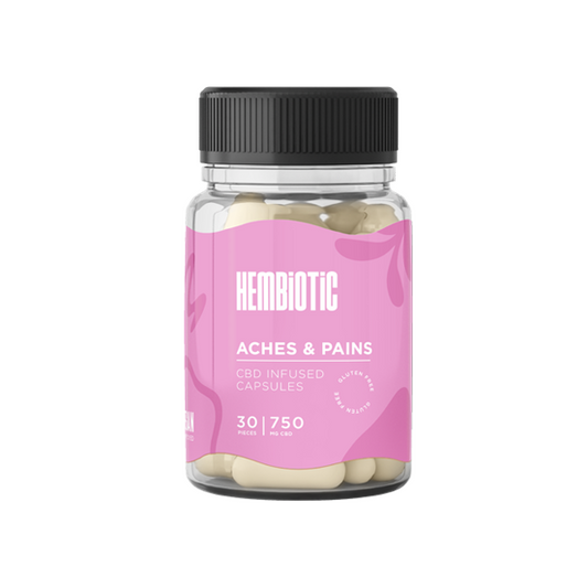 Hembiotic 5000mg Bulk Functional CBD Capsules - 200 Caps - Vape Center