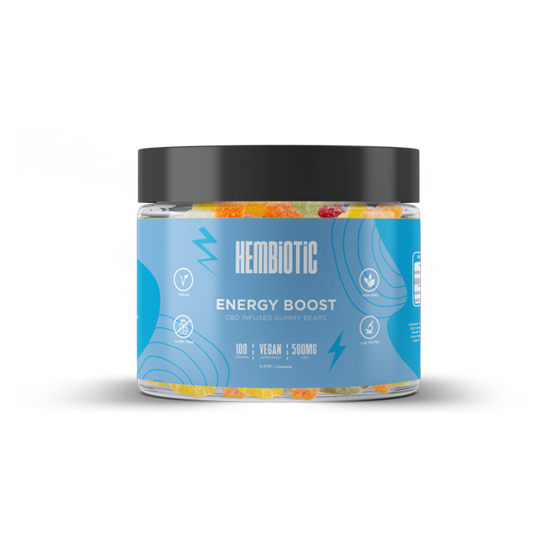 Hembiotic 500mg Functional CBD Gummy Bears - 100g - Vape Center