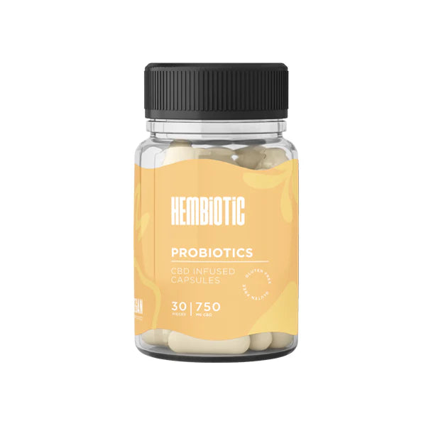 Hembiotic 750mg Functional CBD Capsules - 30 Caps - Vape Center