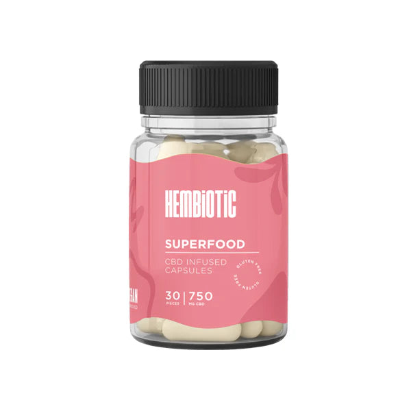 Hembiotic 750mg Functional CBD Capsules - 30 Caps - Vape Center