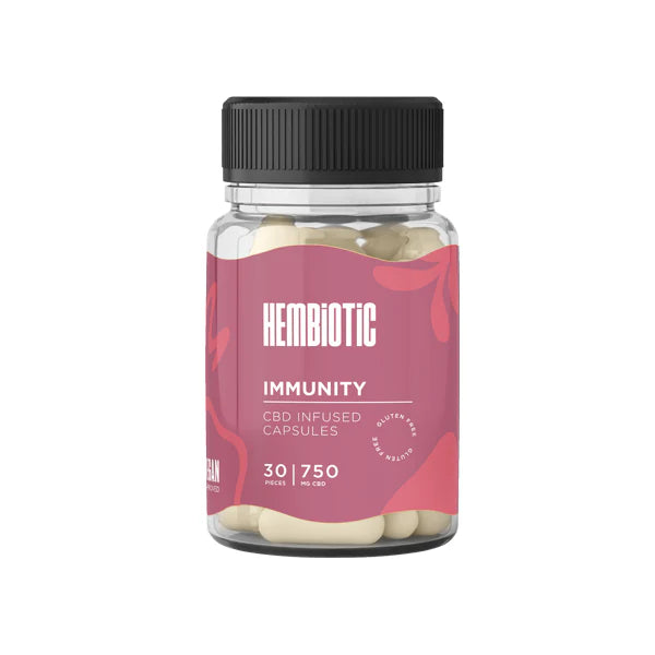 Hembiotic 750mg Functional CBD Capsules - 30 Caps - Vape Center