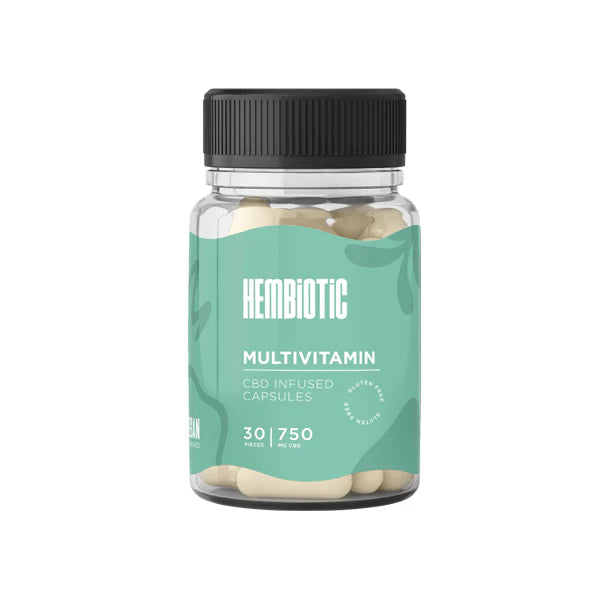 Hembiotic 750mg Functional CBD Capsules - 30 Caps - Vape Center