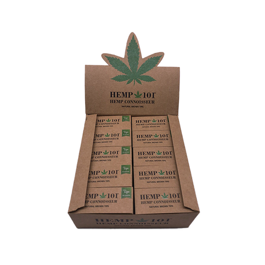 Hemp 101 Hemp Connoisseur Natural Brown Tips 50 Booklets - Vape Center