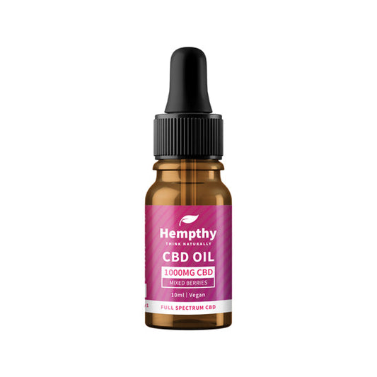 Hempthy 1000mg CBD Oil Full Spectrum Mixed Berries - 10ml - 2d0116-20