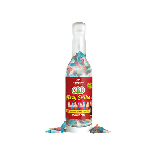 Hempthy 1500mg CBD Fizzy Bottles Gummy Mix - 300 Pieces - 2d0116-20