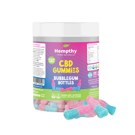 Hempthy 900mg CBD Bubblegum Bottles - 30 Pieces - Vape Center