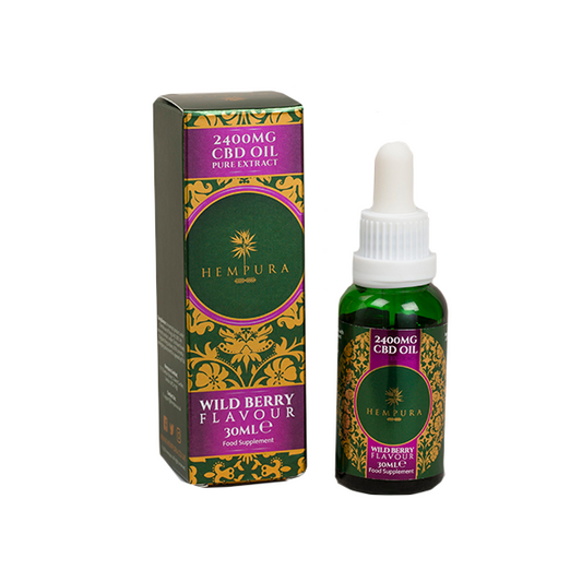 Hempura 2400mg CBD Broad Spectrum Oil Pure Wild Berries Flavour With terpenes - 30ml - Vape Center