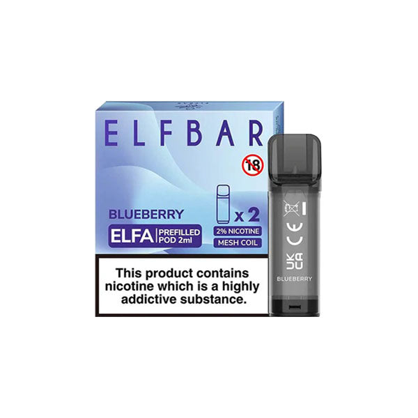 ELF Bar ELFA 20mg Replacement Prefilled Pods 2ml 1200 Puffs - 2 Pcs