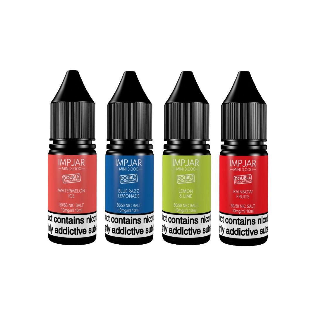 10mg Imp Jar Mini 3000 Double Concentrate 10ml Nic Salt (50VG/50PG)