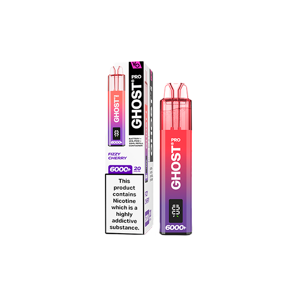 20mg Ghost Pro 6000+ Disposable Vapes Bars