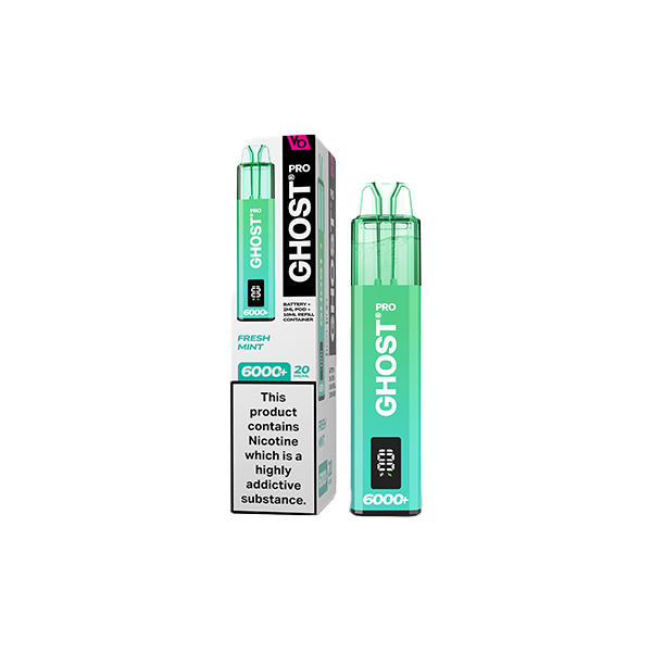 20mg Ghost Pro 6000+ Disposable Vapes Bars