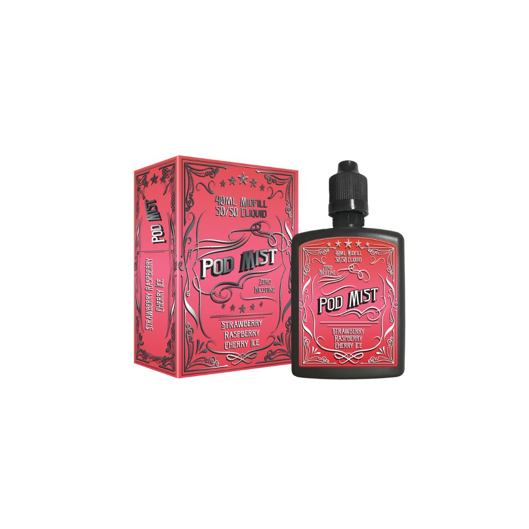 0mg Pod Mist Midfill 40ml Shortfill (50VG/50PG)