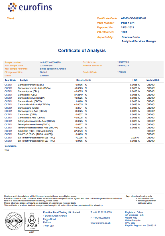 The Long Leaf 800mg Full-Spectrum CBD Dab Extracts - 1g (BUY 1 GET 1 FREE)