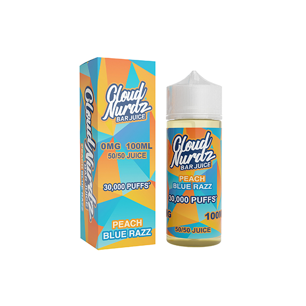 0mg Cloud Nurdz Bar Juice 100ml Shortfill (50VG/50PG)