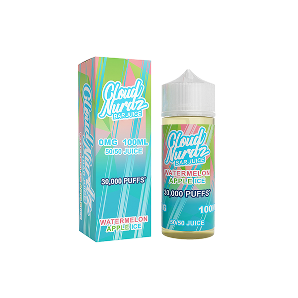 0mg Cloud Nurdz Bar Juice 100ml Shortfill (50VG/50PG)