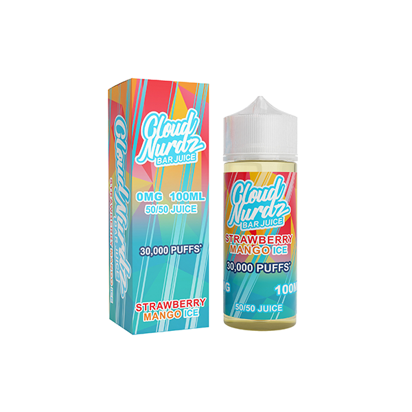 0mg Cloud Nurdz Bar Juice 100ml Shortfill (50VG/50PG)