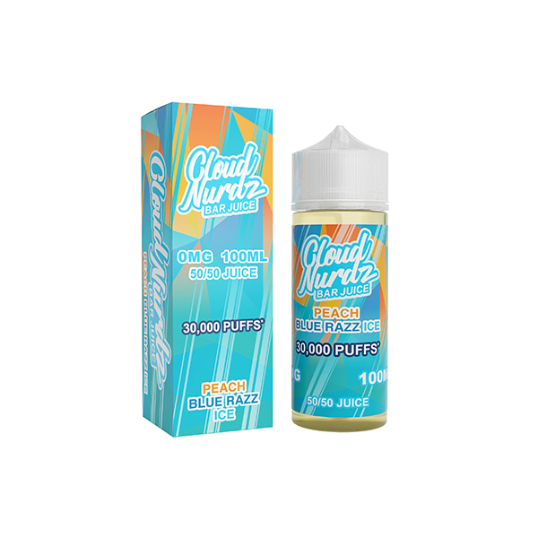0mg Cloud Nurdz Bar Juice 100ml Shortfill (50VG/50PG)