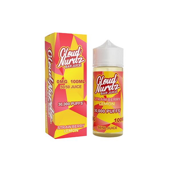 0mg Cloud Nurdz Bar Juice 100ml Shortfill (50VG/50PG)