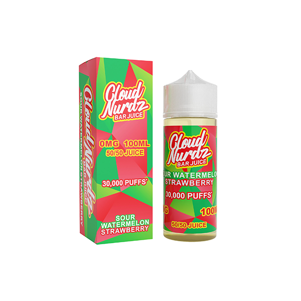 0mg Cloud Nurdz Bar Juice 100ml Shortfill (50VG/50PG)