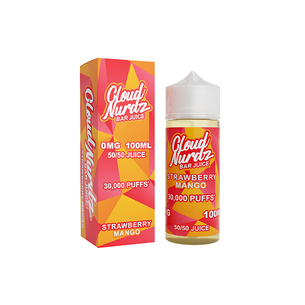 0mg Cloud Nurdz Bar Juice 100ml Shortfill (50VG/50PG)