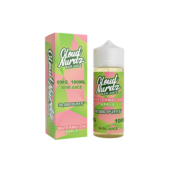 0mg Cloud Nurdz Bar Juice 100ml Shortfill (50VG/50PG)