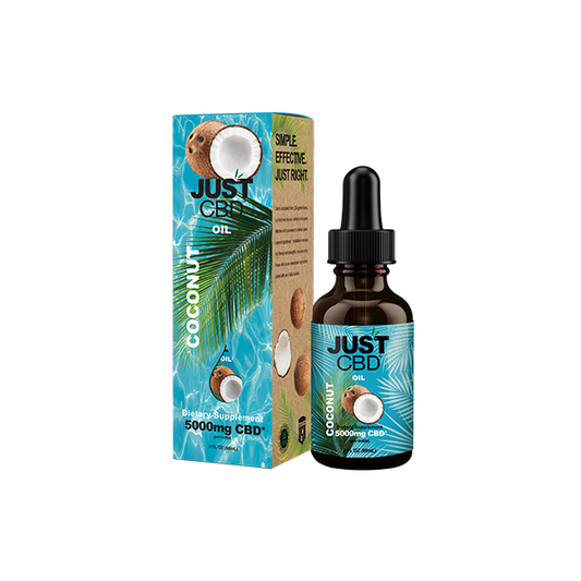 Just CBD 5000mg Coconut Oil Tincture - 30ml - Vape Center