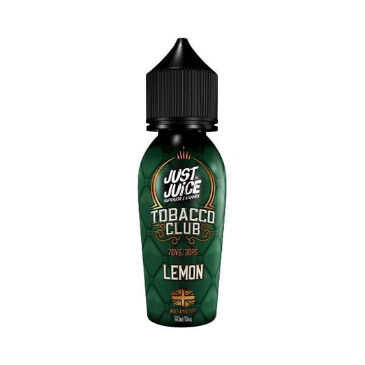 Just Juice Tobacco Club - 50ml - Lemon - Vape Center