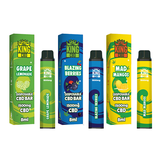 King CBD 1500mg Disposable Vape - 3500 Puffs - Vape Center