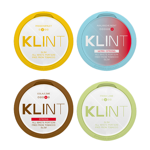 Klint Nicotine Pouches Full Sleeves - 4 For 2 Multi-Buy - Vape Center