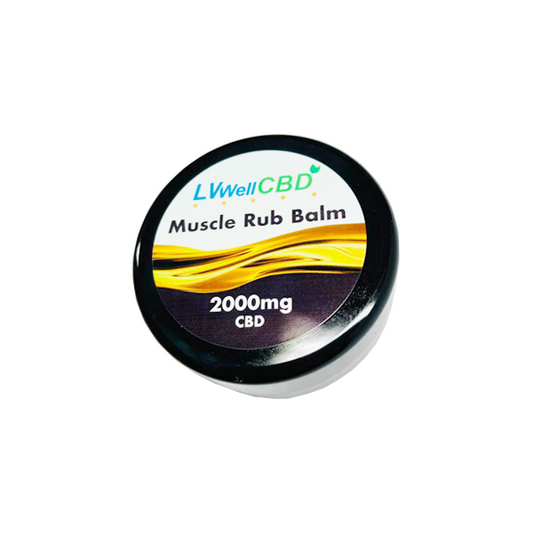 LVWell CBD 2000mg Full Spectrum CBD Muscle Rub Balm - 30ml - 2d0116-20