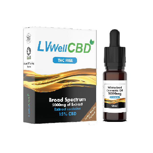 LVWell CBD 2000mg Winterised 10ml Hemp Seed Oil - Vape Center
