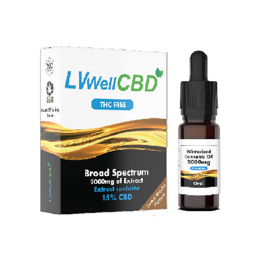 LVWell CBD 2000mg Winterised 10ml Hemp Seed Oil - Vape Center