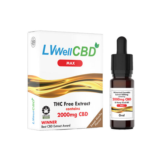 LVWell CBD Broad Spectrum 2000mg CBD 10ml Max Oil - Vape Center