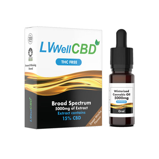LVWell CBD Broad Spectrum 5000mg CBD 10ml Winterised Oil - Vape Center