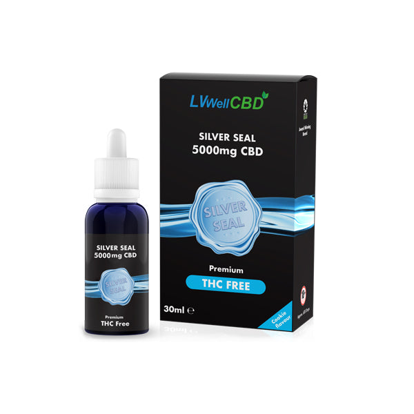LVWell CBD Silver Seal 5000mg CBD 30ml Hemp Seed Oil - Vape Center
