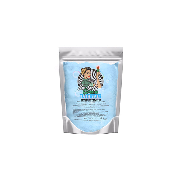 Lady Green 20mg CBD Blueberry Muffin Bath Salts - 150g - Vape Center