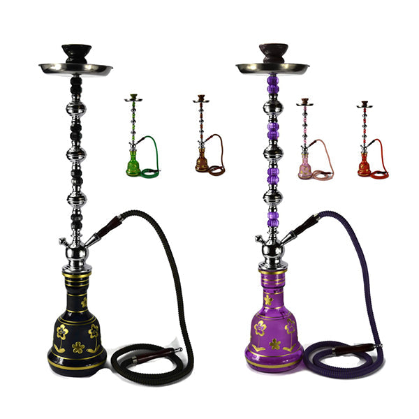 Large 1 Hose Shisha Hookah - Assorted Colours - Vape Center