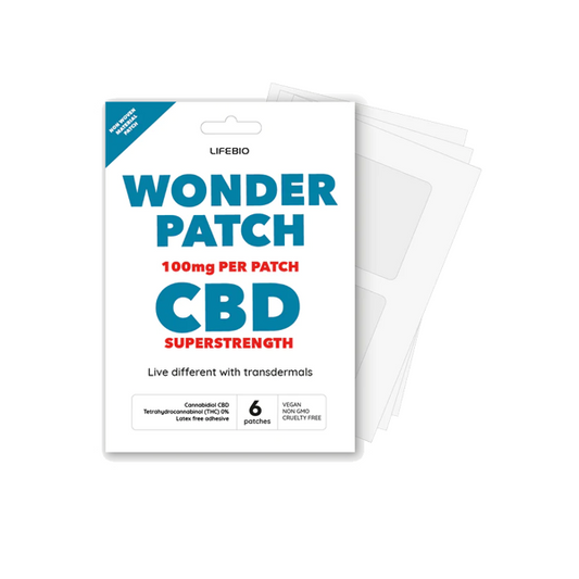 Lifebio 600mg CBD Superstrength Wonderpatch - 6 Patches - 2d0116-20
