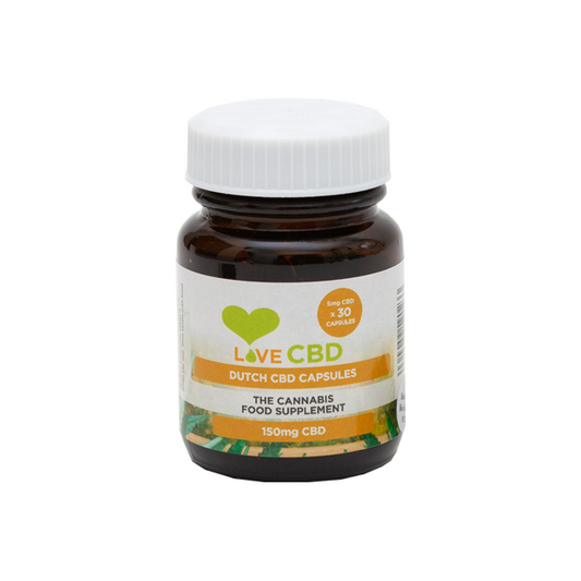 Love CBD 150mg Dutch CBD Capsules - 30 Caps - Vape Center