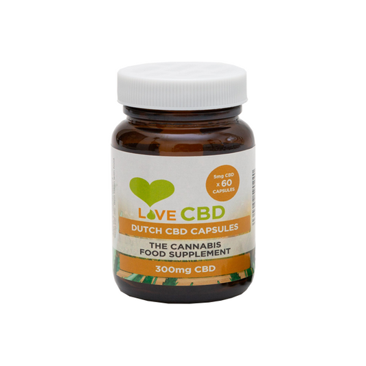 Love CBD 300mg Dutch CBD Capsules - 60 Caps - Vape Center