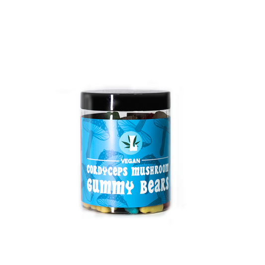Loxa Cordyceps Vegan Mushroom Gummy Bears 8000mg - 400g Tub - Vape Center