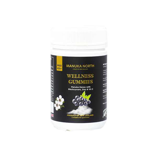 Manuka North Manuka Honey Wellness Blackcurrant Gummies - 60 Gummies - Vape Center