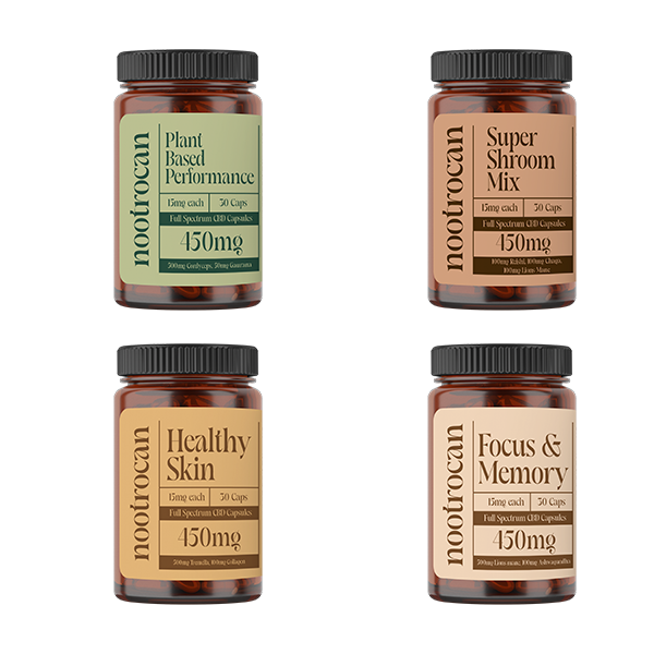 Nootrocan 450mg Full Spectrum CBD Nootropic Capsules - 30 Caps - Vape Center
